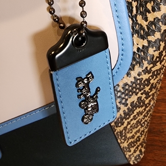 NWT Coach Courier Carryall With Snakeskin Detail - Picture 4 of 13